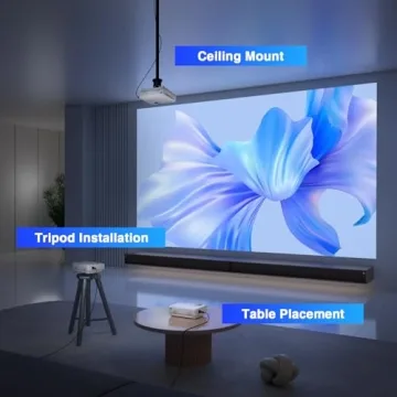 AuKing Projector 2024 WiFi and Bluetooth Full HD