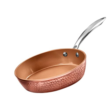 Gotham Steel 14 Inch Hammered Copper Nonstick Frying Pan