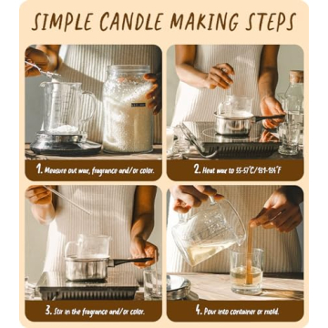 BOYUJK Premium Natural Candle Wax 100% Organic Soy