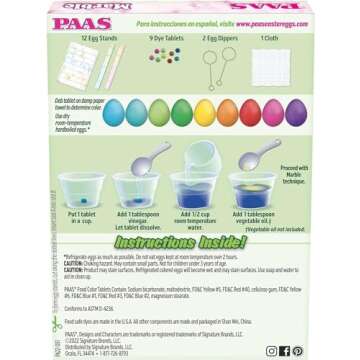 PAAS Marble Easter Egg Decorating Kit - Colorful Fun for the Whole Family
