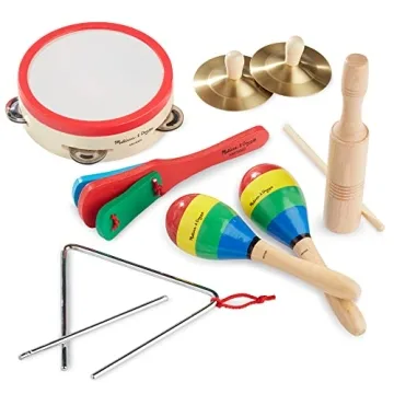 10-Piece Melissa & Doug Musical Instrument Set for Kids