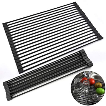 AHYUAN Roll Up Dish Drying Rack for Space Saving