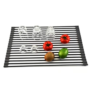 AHYUAN Roll Up Dish Drying Rack for Space Saving
