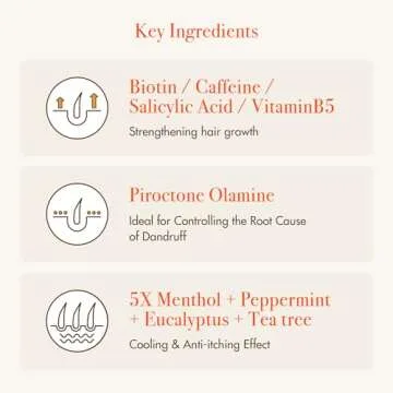 Red by Kiss Growth MD Scalp Shampoo, 5X Menthol Extra Tingling for Thicker & Fuller Hair, Vitamins & Biotin Infused for Strengthening & Itch Relief, Vegan Formula & Cruelty Free (10oz)