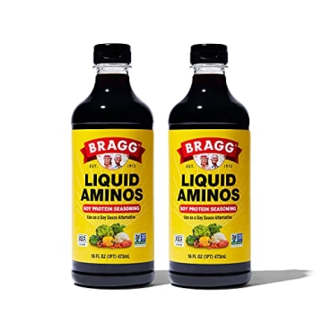 Bragg Liquid Aminos All Purpose Seasoning - Gluten Free Soy Sauce Alternative - 16 oz 2 Pack
