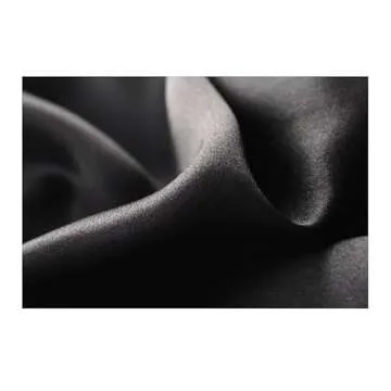 SilRiver Women's Silk Soft Cup Wireless Bra Bralette Top with Smooth Satin (Large, Black)