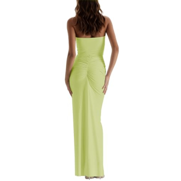 Elegant Women's Maxi Dress with Ruffles and Tassels