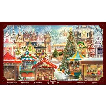 Jacquie Lawson Christmas Market Advent Calendar [Online Code]