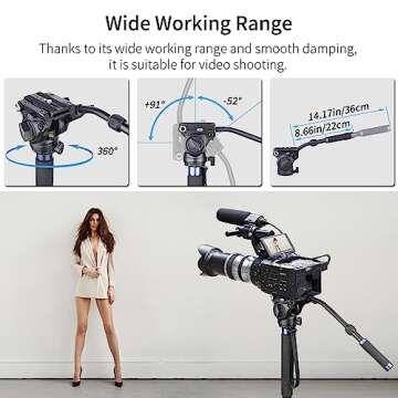 Carbon Fiber Video Monopod Kit - Lightweight & Versatile