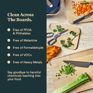 Caraway 4-Piece Eco-Friendly Wood Cutting Board Set