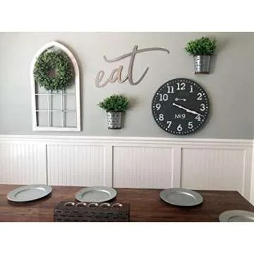 Mkono Galvanized Wall Planter Metal Bucket, Set of 2 Farmhouse Hanging Wall Vase Planters for Cotton Stems Succulents or Herbs, Wall Flower Vases for Country Rustic Home Wall Decor