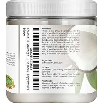 Buy Velona Organic Coconut Oil Extra Virgin 8 fl oz