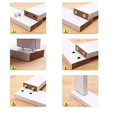 AUTOTOOLHOME 8-Piece Dowel Center Transfer Plug Set for Precision
