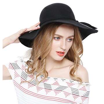 Lovful Women's Fedora Floppy Hat - Stylish Sun Protection