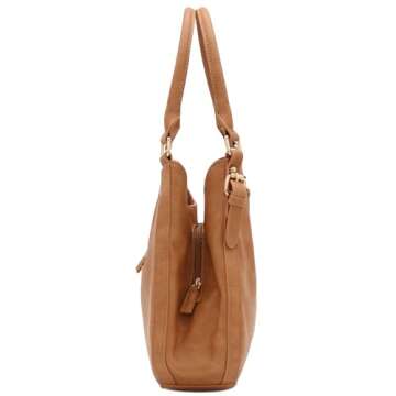 Light-weight Faux Leather Medium Hobo Bag for Daily Use