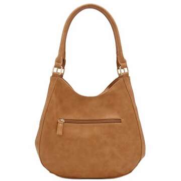Light-weight Faux Leather Medium Hobo Bag for Daily Use