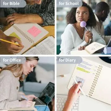 Oneirom Spiral Notebook-6.10" x 8.19" College Ruled Journal with Inner Pockets and 160 Pages,PU Leather Cover Business Journal, Twin-Wire Binding Notebook Perfect for Office & Home School Supplies