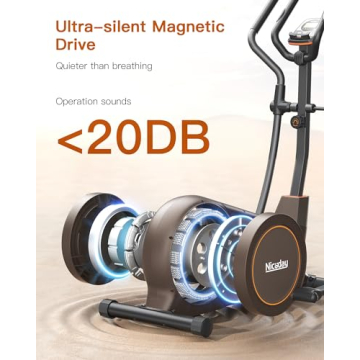Niceday Elliptical Trainer with Magnetic Drive System