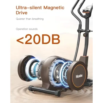 Niceday Elliptical Trainer with Magnetic Drive System