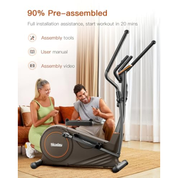 Niceday Elliptical Trainer with Magnetic Drive System