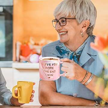 Valentines Day Gifts for Her Girlfriend Wife, 12 oz Coffee Mug for Women, Christmas Birthday Anniversary New Year Novelty Mug Gift from boyfriend Husband Daughter Son Funny Presents