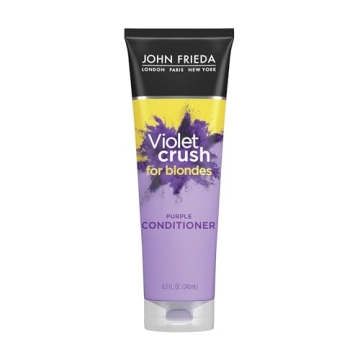 John Frieda Violet Crush Purple Conditioner, Purple Conditioner for Blonde Hair, Crushed Violet Pigm...