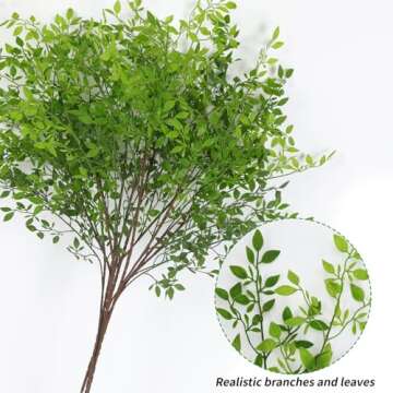 CEWOR 43.3" Nandina Artificial Greenery Branches for Decor