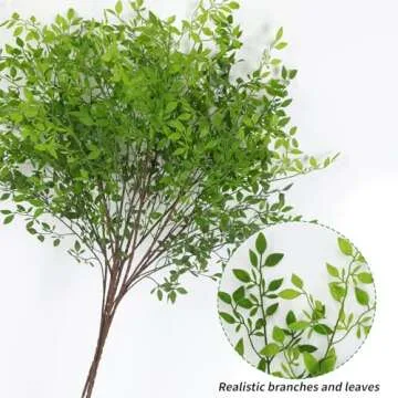 CEWOR 43.3" Nandina Artificial Greenery Branches for Decor