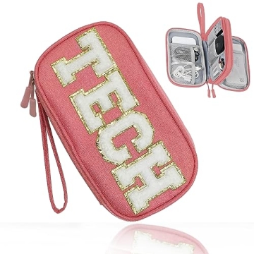 COSHAYSOO Stylish Electronic Accessories Organizer Bag for Tech Lovers