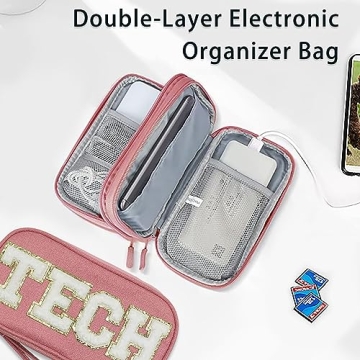 COSHAYSOO Stylish Electronic Organizer Bag for Travelers