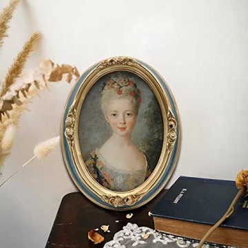 Vintage 5x7 Oval Picture Frame for Home Decor