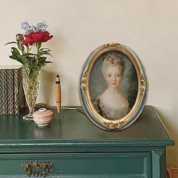 Vintage 5x7 Oval Picture Frame for Home Decor
