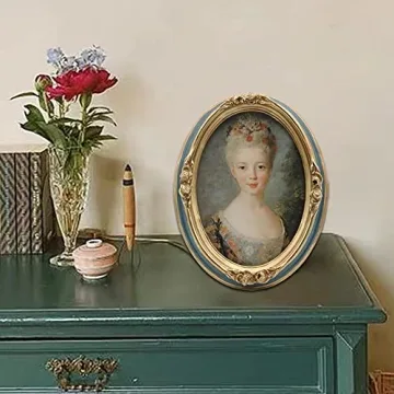 Vintage 5x7 Oval Picture Frame for Home Decor