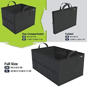 MIU COLOR Car Trunk Organizer with 8 Mesh Pockets