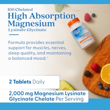 Doctor's Best High Absorption Magnesium Glycinate Lysinate, 100% Chelated, Non-GMO, Vegan, Gluten & Soy Free, 200 mg, 240 Count