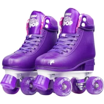 Cool Adjustable Glitter Pop Roller Skates for Kids