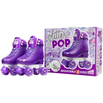 Cool Adjustable Glitter Pop Roller Skates for Kids