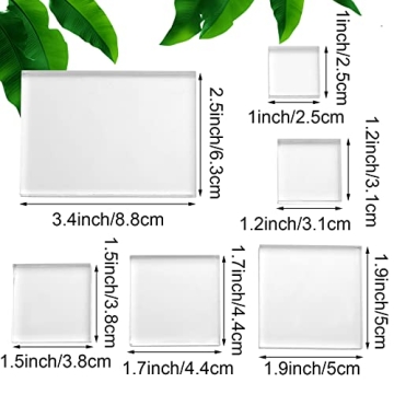 Amyhill 6 Pcs Acrylic Blocks for Wedding Photography