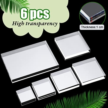 Amyhill 6 Pcs Acrylic Blocks for Wedding Photography