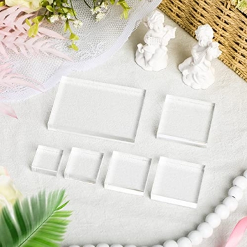 Amyhill 6 Pcs Acrylic Blocks for Wedding Photography