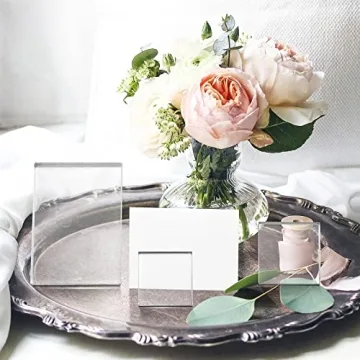 Amyhill 6 Pcs Acrylic Blocks for Wedding Photography