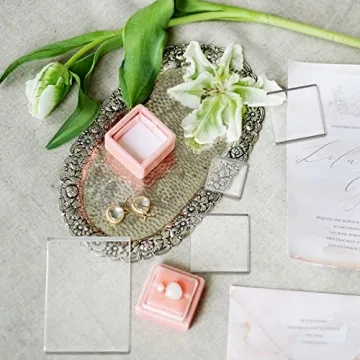 Amyhill 6 Pcs Acrylic Blocks for Wedding Photography
