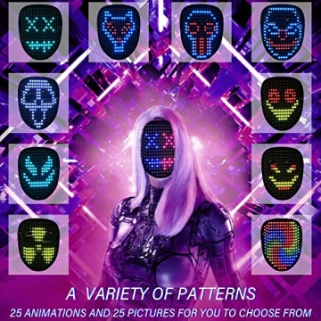 Depointer LED Mask - Gesture Sensing for Parties