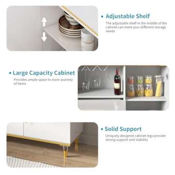 ONBRILL Kitchen Sideboard Cabinet - Elegant Storage Solution