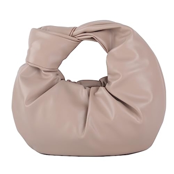 ELDA Knotted Clutch Crossbody Purse for Women Cloud Handbag Fashion Dumpling Bag Ruched Pouch Bag (k...