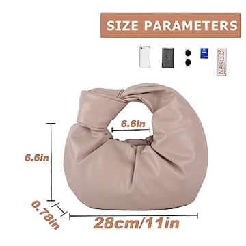 ELDA Knotted Clutch for Women - Stylish Cloud Handbag