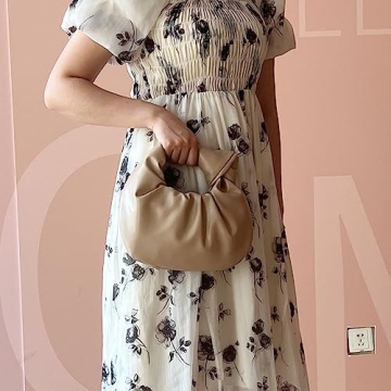 ELDA Knotted Clutch for Women - Stylish Cloud Handbag