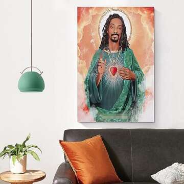 Rapper Poster Music Funny Style Cool Poster Canvas Posters Decorative Room Aesthetic Festival Gift Family Bedroom Decor Wall Art Office Home Decor 16x24inch(40x60cm)