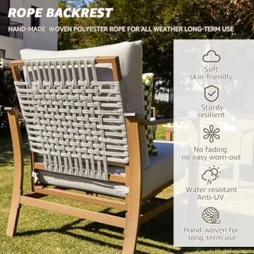 NATURAL EXPRESSIONS Elegant 4 Piece Patio Furniture Set