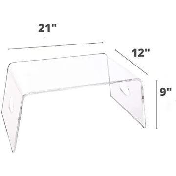 Acrylic Bed Tray - Portable Lap Desk for Home and Office